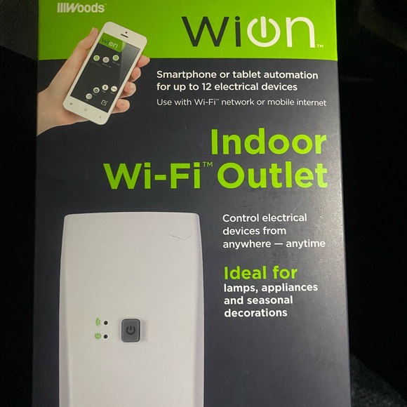 NEW WiOn 50050 Indoor WiFi Plug Smarthome Grounded Outlet Remote Device Control - Picture 2 of 12